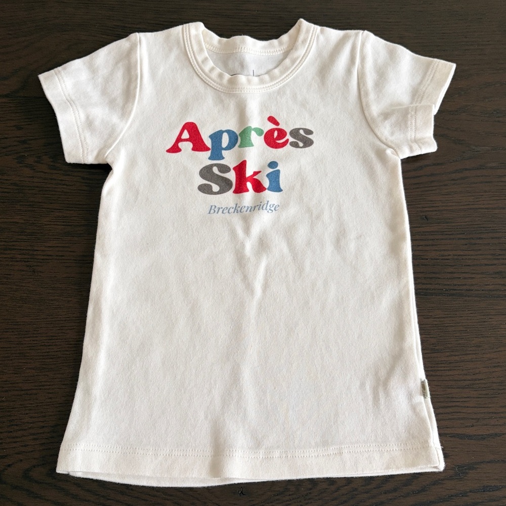 Après Ski Breckenridge Toddler Cream T-Shirt (2T) NWT